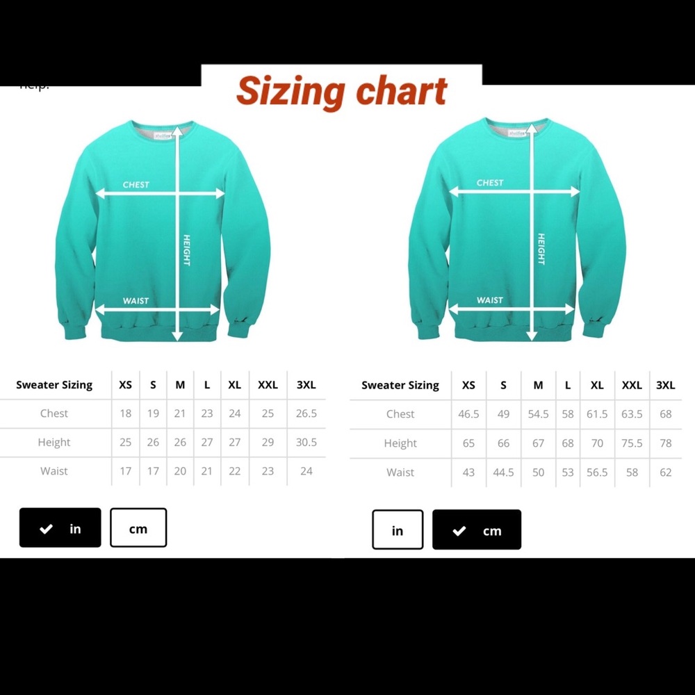 Sizing Chart - image 1